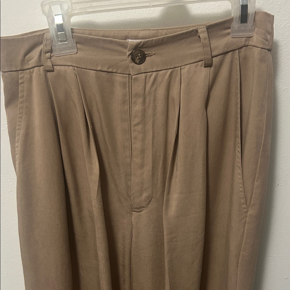 Reformation Pleated Khaki Chinos — Taupe